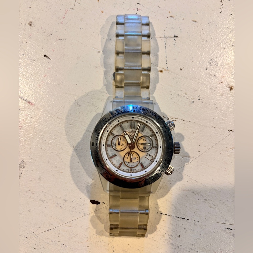 Invicta Silver Chronograph Watch